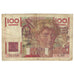 France, 100 Francs, Jeune Paysan, 1946, G.135, B+, Fayette:28.11, KM:128a