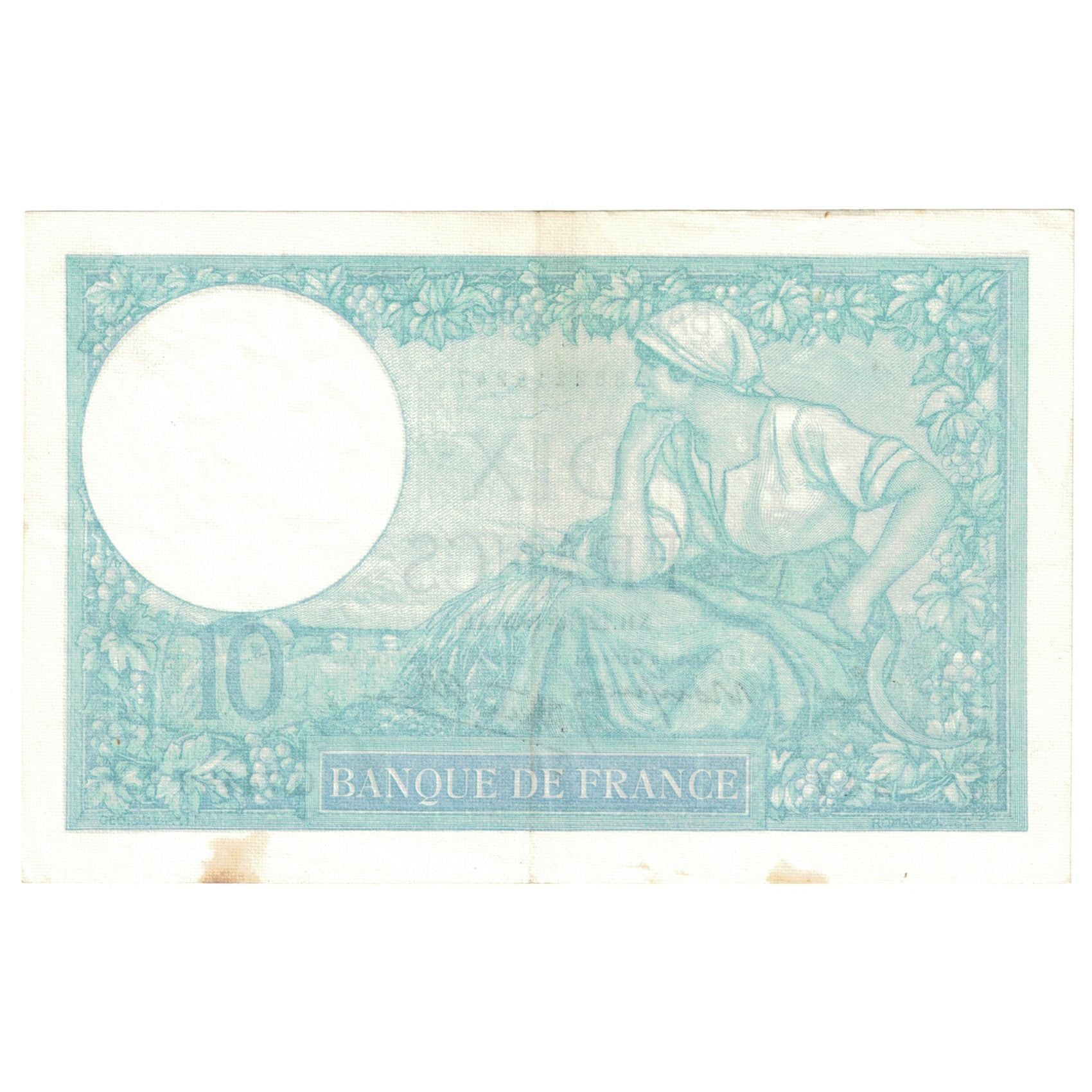 França, 10 Francs, Minerve, 1939, Q.74489, AU(55-58), Fayette:07.11, KM:84