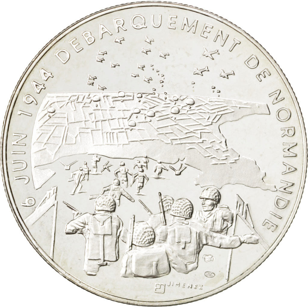 France, Medal, French Fifth Republic, History, Jimenez, MS(60-62), Silver