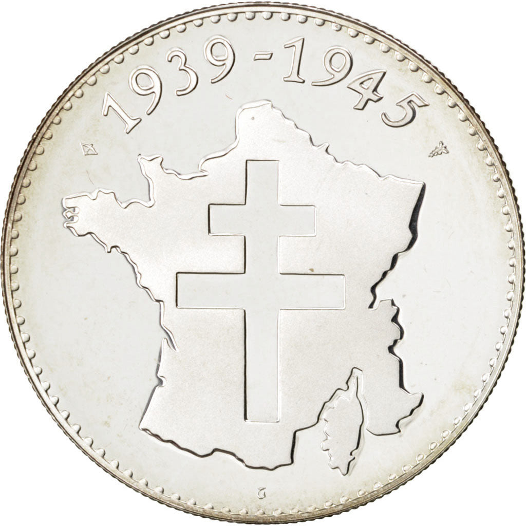 France, Medal, French Fifth Republic, History, Jimenez, MS(60-62), Silver