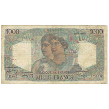 France, 1000 Francs, Minerve et Hercule, 1950, K.642, F(12-15), Fayette:41.32