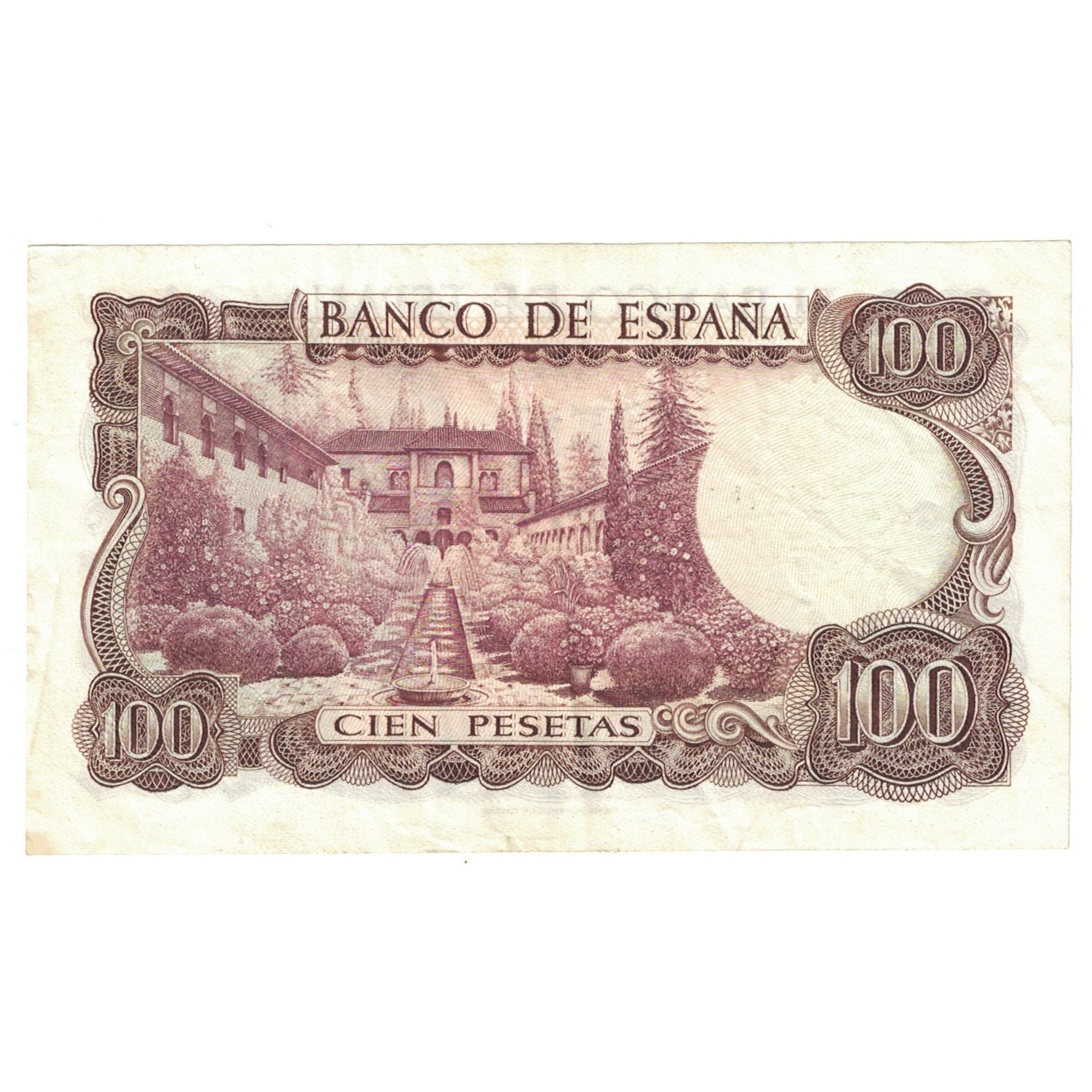 Nota, Espanha, 100 Pesetas, 1970, 1970-11-17, KM:152a, AU(55-58)