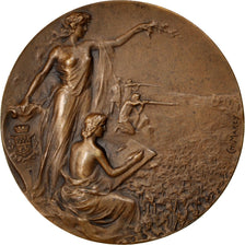 Francia, Medal, French Third Republic, Sports & leisure, 1908, Marey, EBC