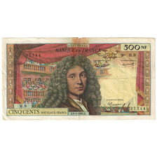 França, 500 Nouveaux Francs, Molière, 1963, H.9, AG(1-3), Fayette:60.4