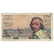 Frankrijk, 1000 Francs, Richelieu, 1956, B.259, TB+, Fayette:42.20, KM:134a