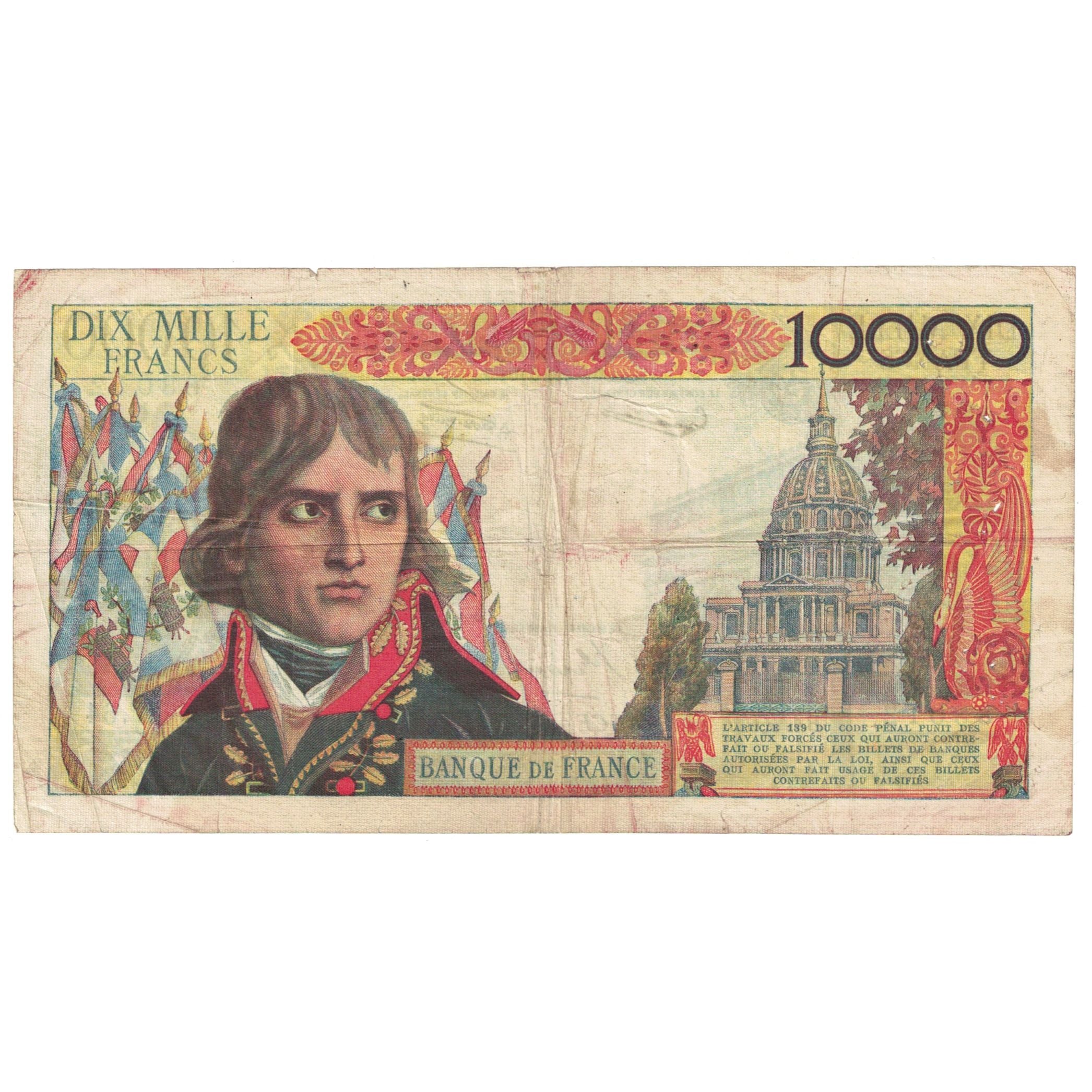 Frankreich, 10,000 Francs, Bonaparte, 1957, W.64, S, Fayette:51.7, KM:136b