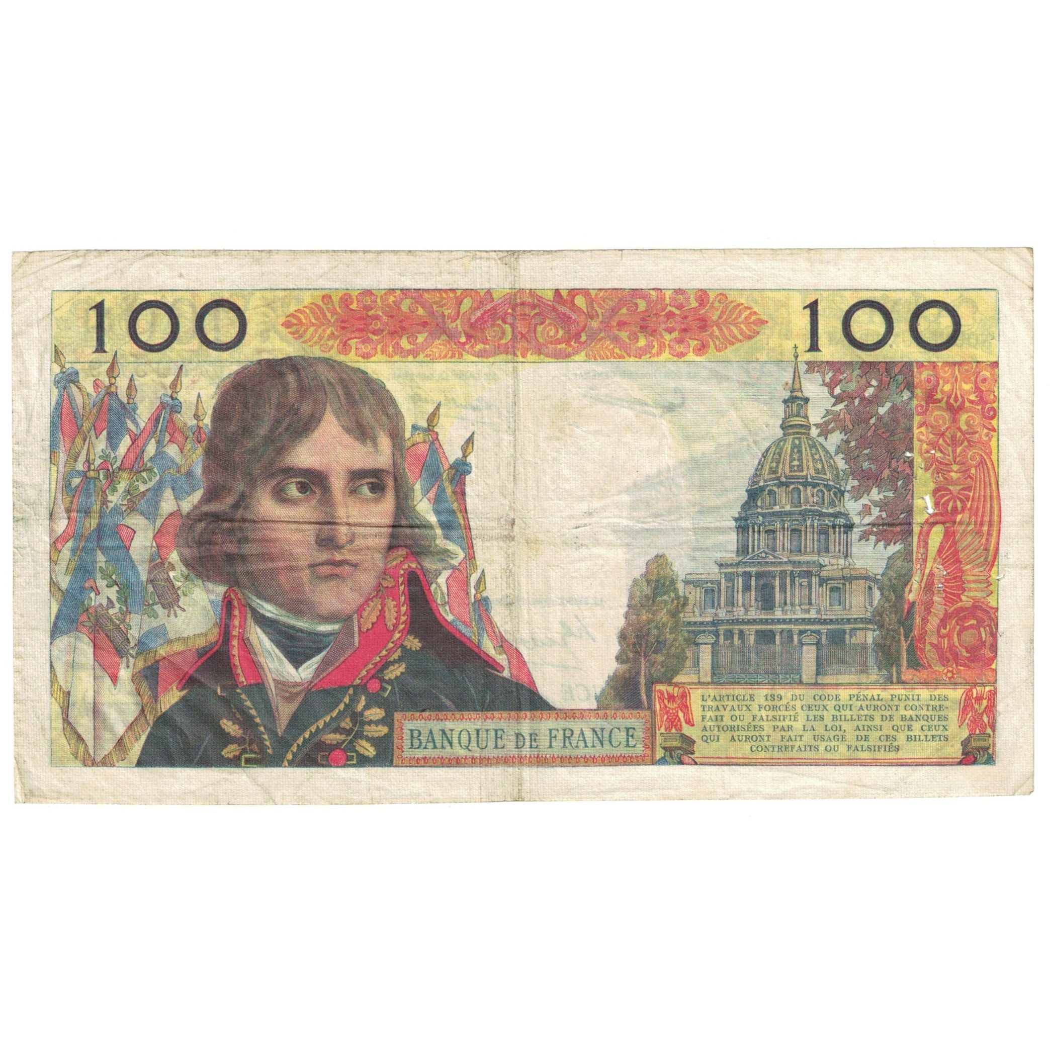 Frankrijk, 100 Nouveaux Francs, Bonaparte, 1960, Z.67, TB, Fayette:59.7, KM:144a