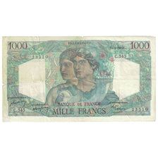 França, 1000 Francs, Cérès et Mercure, 1949, C.545, VF(20-25), Fayette:41.26