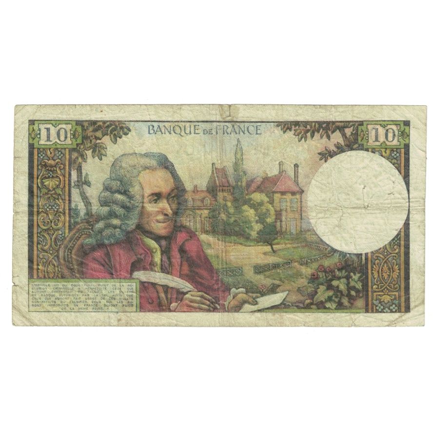 Francia, 10 Francs, Voltaire, 1967, R.329, B+, Fayette:62.26, KM:147b