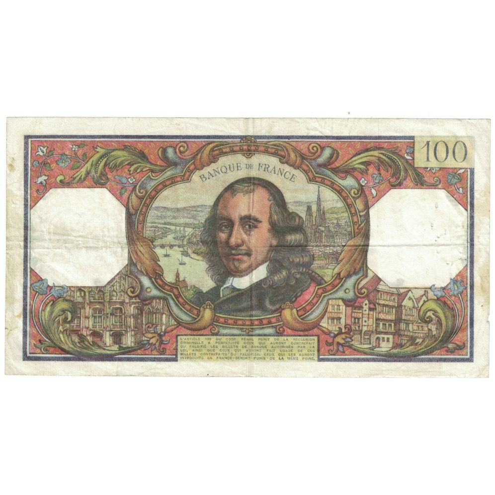 Francia, 100 Francs, Corneille, 1965, K.68, BB, Fayette:65.6, KM:149a