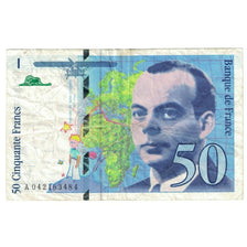 France, 50 Francs, St Exupéry, 1997, A 042163484, VF(30-35), Fayette:73.4
