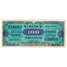 França, 100 Francs, Flag/France, 1944, 89898924, EF(40-45), Fayette:VF25.05