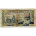 France, 5 Nouveaux Francs on 500 Francs, 1955-1959 Overprinted with ''Nouveaux