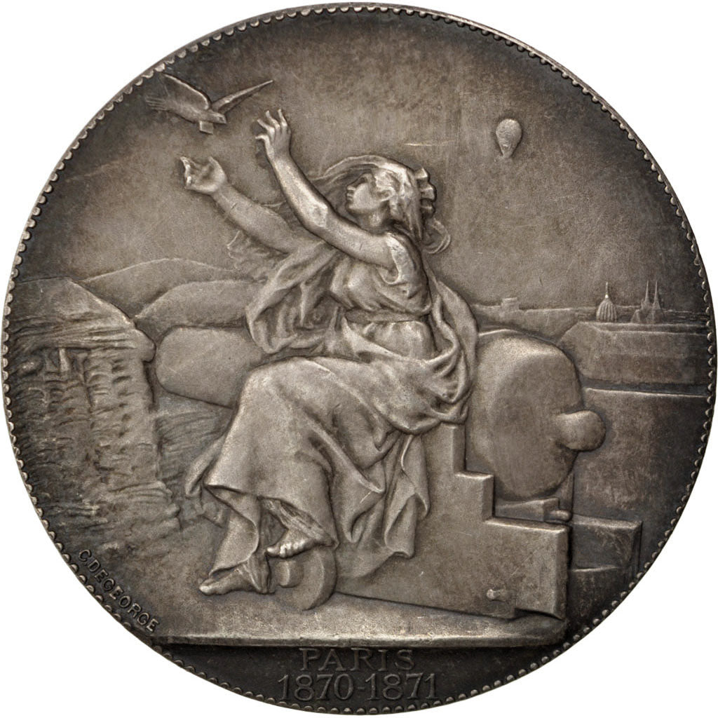 FRANCE, Politics, Society, War, Government of National Defense, Medal, 1871,...