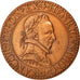 France, Medal, Henry III, History, 1968, AU(55-58), Copper