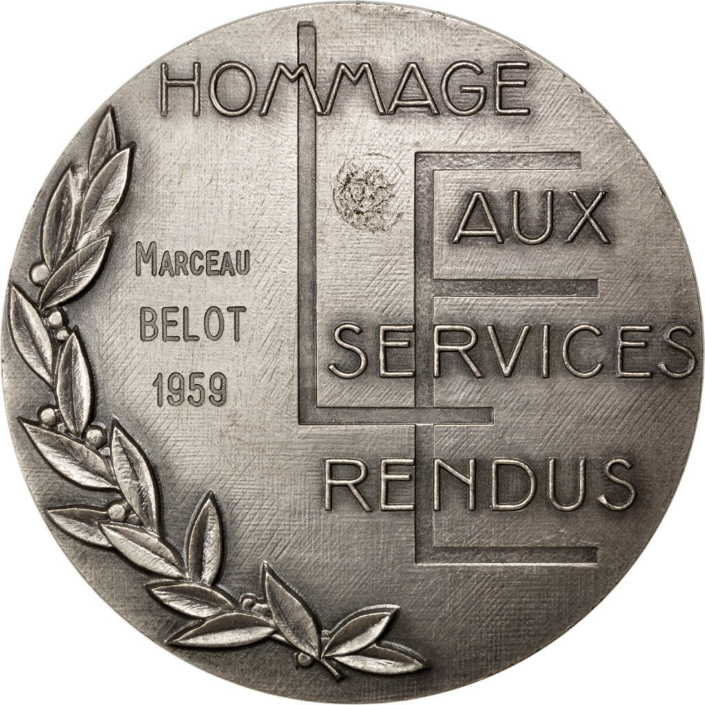 Francia, Medal, French Fifth Republic, Business & industry, 1959, Simon, EBC