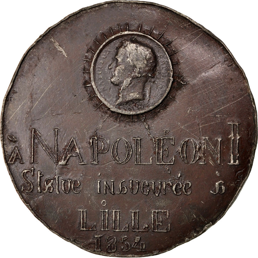 FRANCE, History, Second French Empire, Medal, 1854, EF(40-45), Tin, 84, 112.10