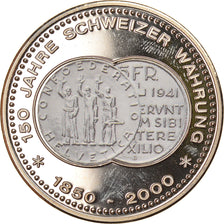Switzerland, Medal, 150 Ans de la Monnaie Suisse, 2000, MS(64), Copper-nickel