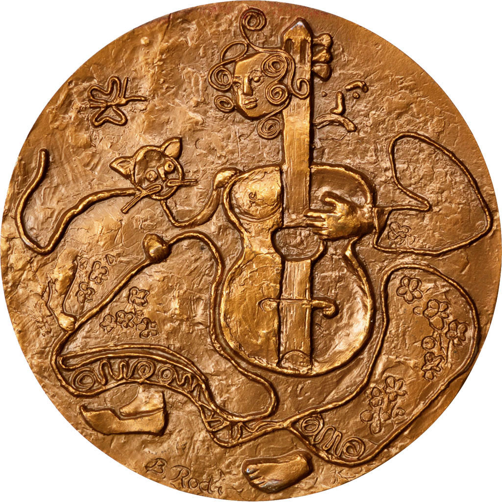 FRANCE, Arts & Culture, French Fifth Republic, Medal, 1981, AU(55-58), Bronze,..