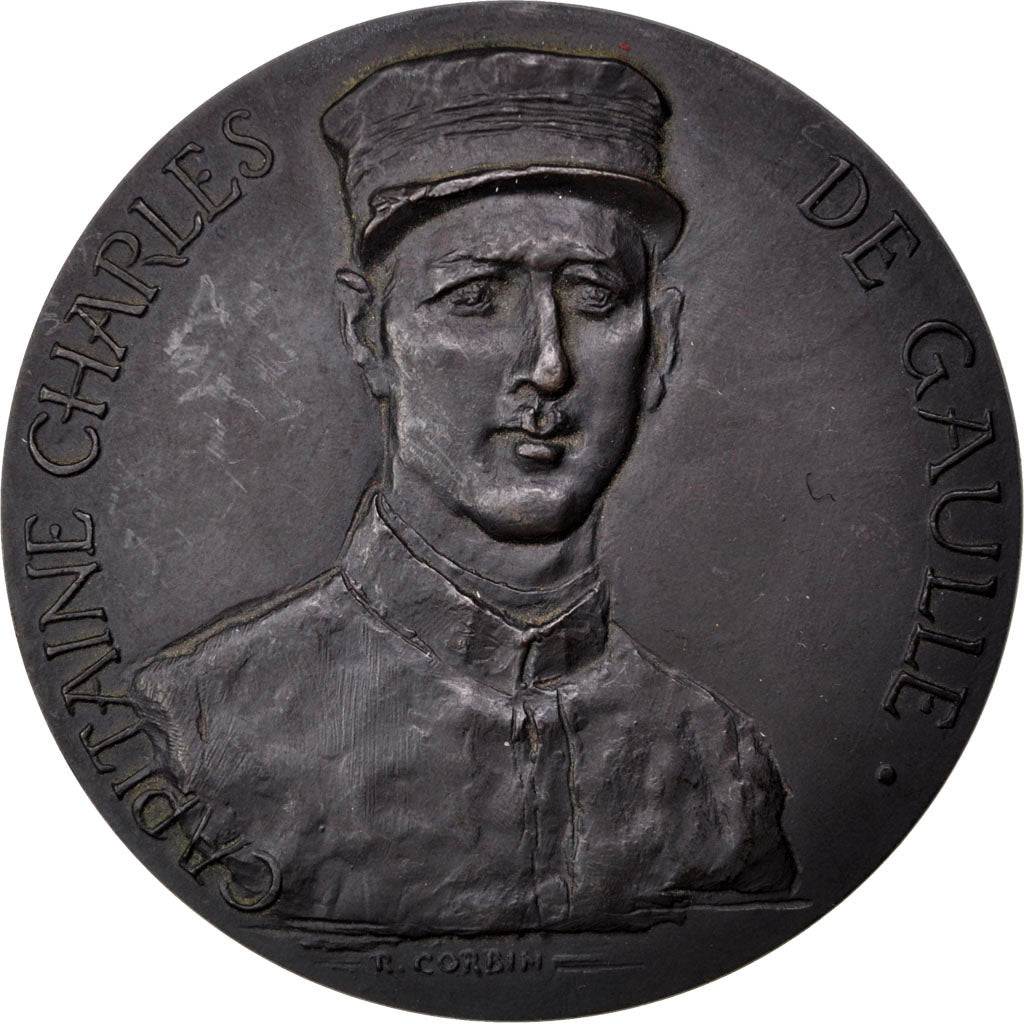 France, Medal, French Fifth Republic, History, 1975, Corbin, AU(55-58), Bronze