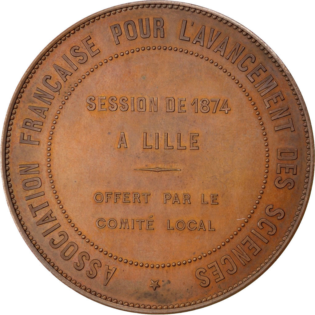 France, Medal, French Third Republic, Sciences & Technologies, 1874, Esparon
