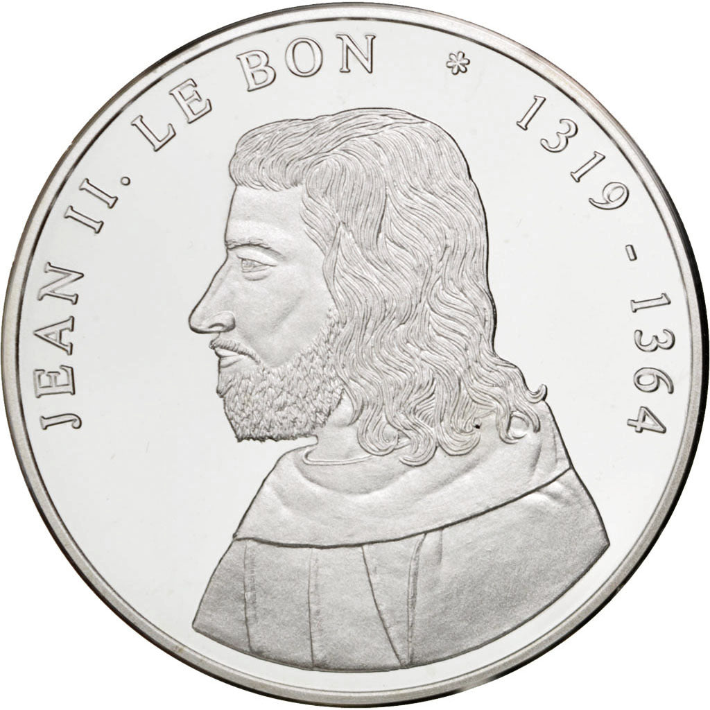 France, Medal, Jean le Bon, History, MS(65-70), Silver