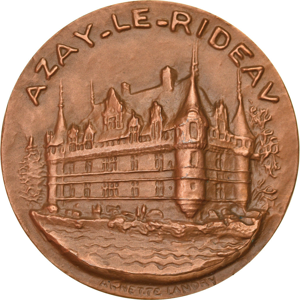 France, Medal, Château d'Azay-le-Rideau, Femme Nue, Arts & Culture, Annette