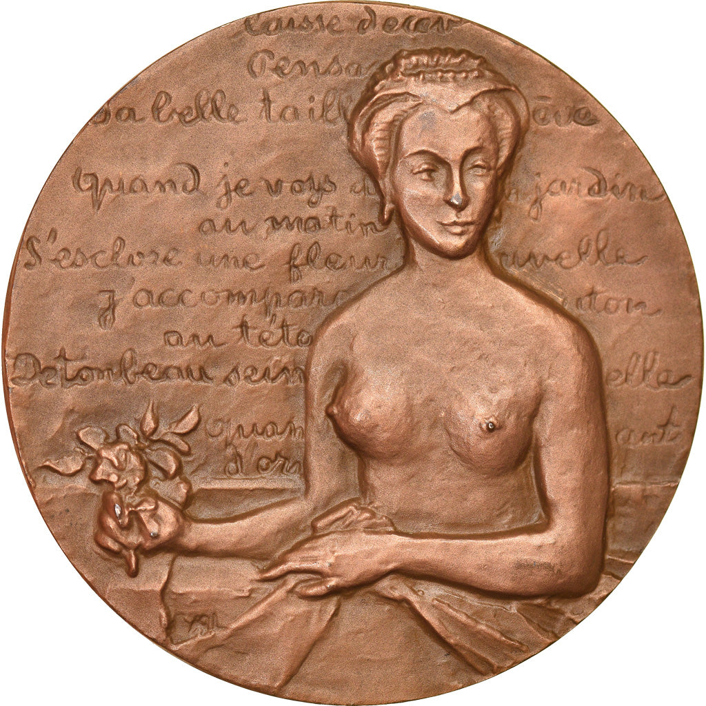 France, Medal, Château d'Azay-le-Rideau, Femme Nue, Arts & Culture, Annette