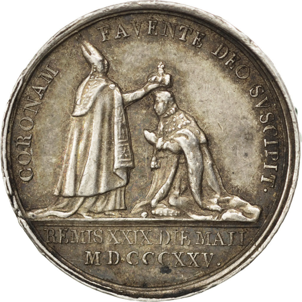 FRANCE, Politics, Society, War, Charles X, Medal, 1825, AU(55-58), Gayrard,...