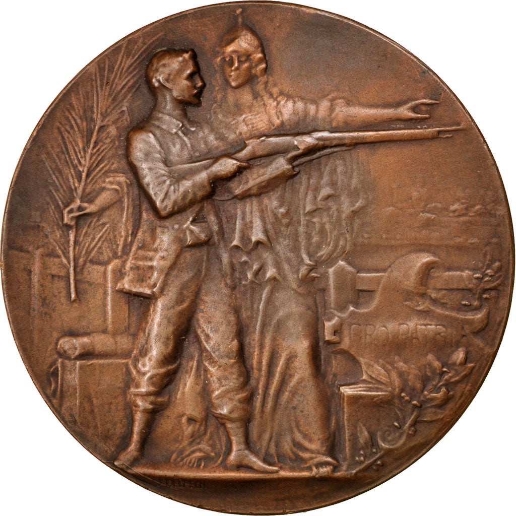 FRANCE, Flora, French Third Republic, Medal, AU(50-53), Delpech, Bronze, 51,...
