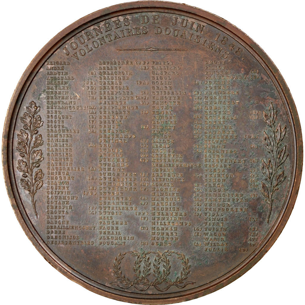 France, Medal, French Second Republic, Politics, Society, War, 1848, Depaulis