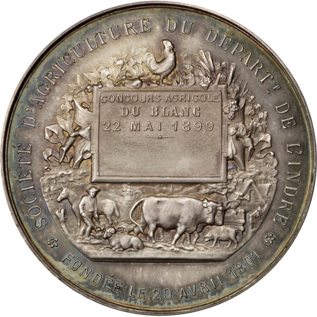 FRANCE, Business & industry, French Third Republic, Medal, 1899, AU(55-58),...