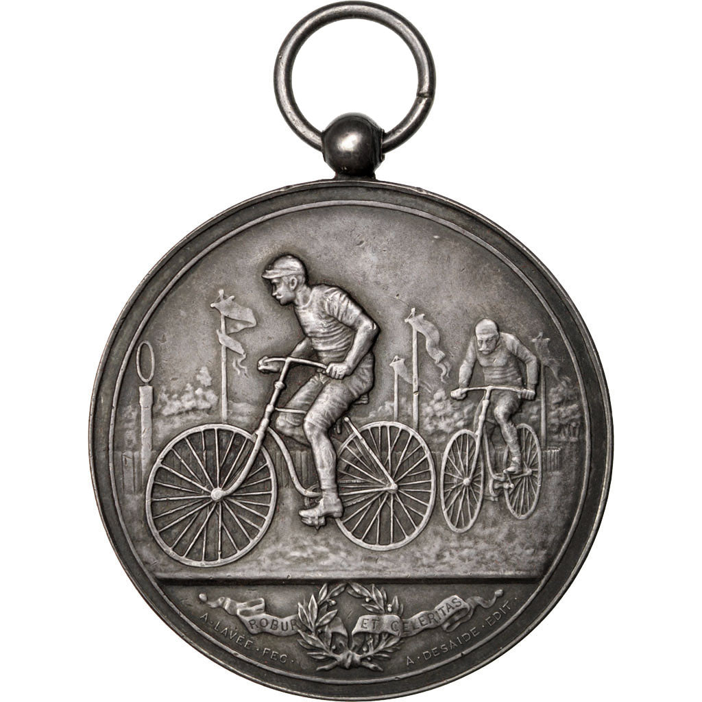 FRANCE, Sports & leisure, French Third Republic, Medal, AU(55-58), Silver, 50,..