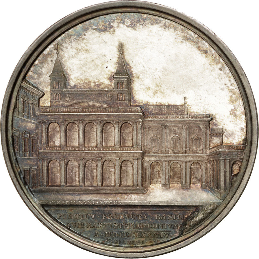 Vatican, Religions & beliefs, Medal, 1884, AU(55-58), Bianchi, Silver, 43, 36.00