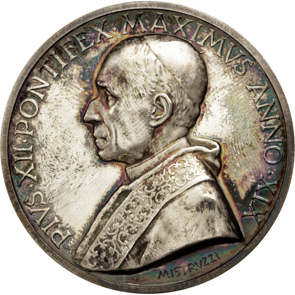 Vatican, Religions & beliefs, Medal, AU(55-58), Silver, 44, 35.00