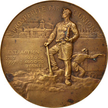 France, Medal, French Third Republic, Business & industry, 1907, TTB+, Bronze