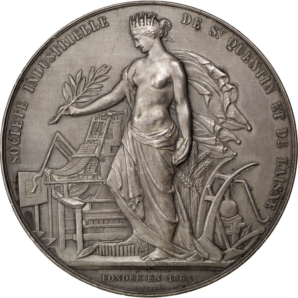 France, Medal, French Third Republic, Business & industry, 1924, Borrel
