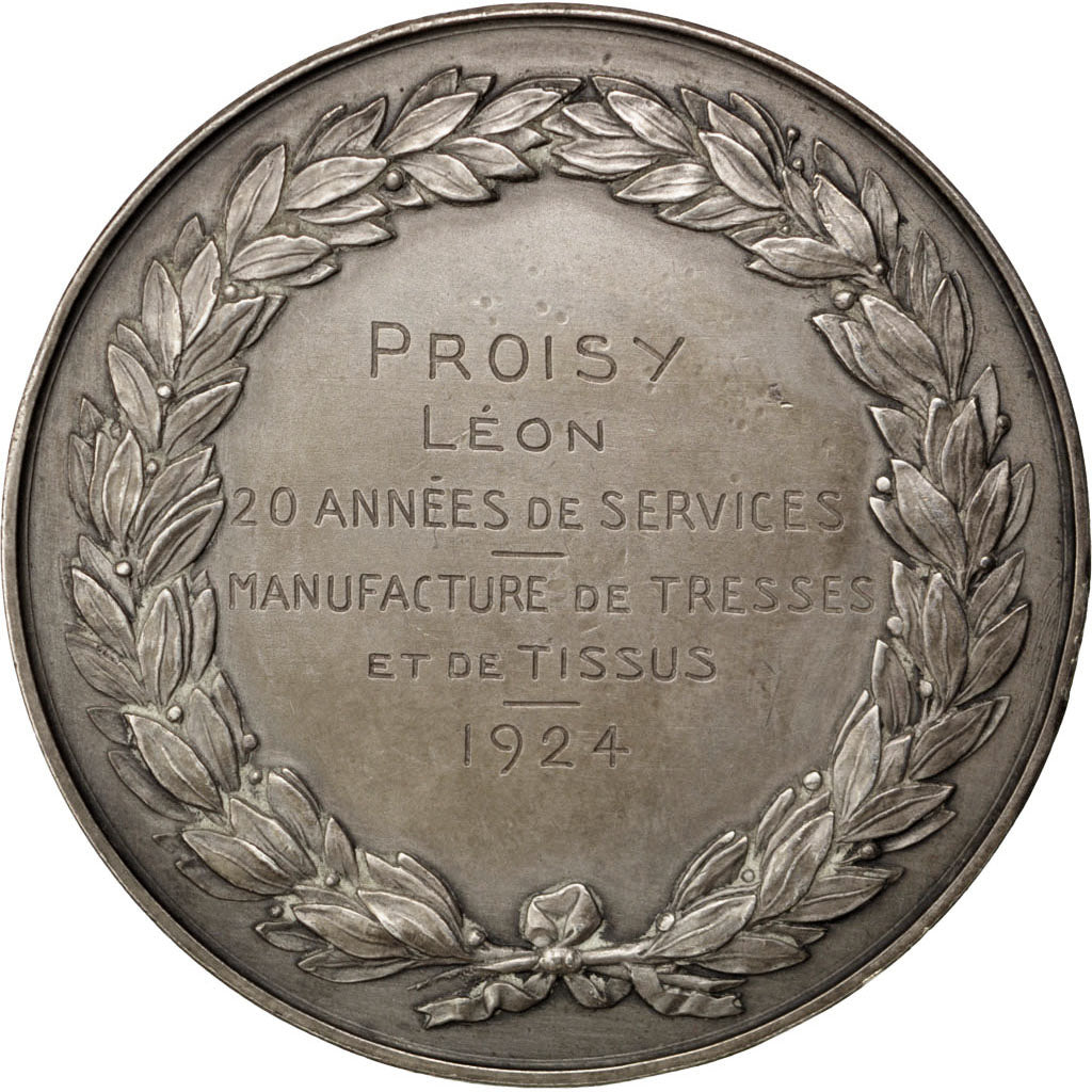 France, Medal, French Third Republic, Business & industry, 1924, Borrel