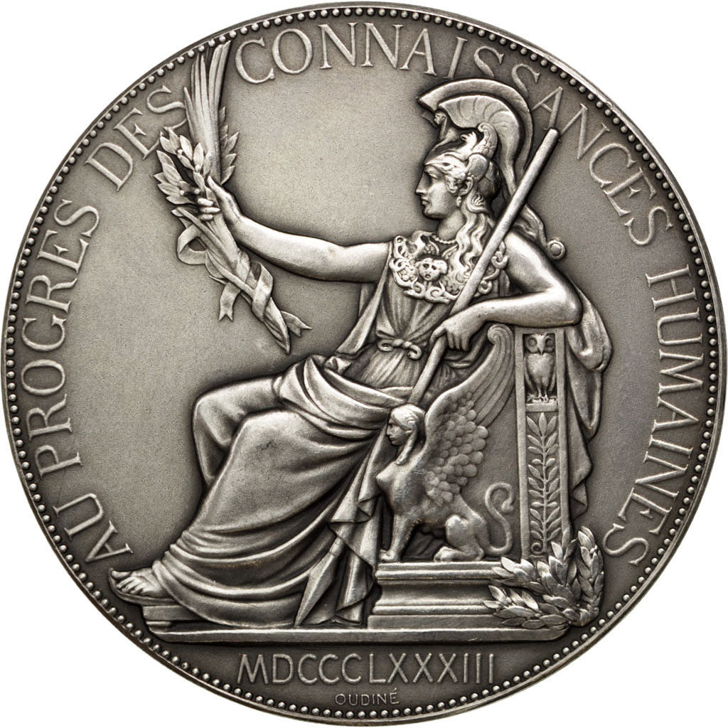 FRANCE, Railway, French Third Republic, Medal, 1938, MS(60-62), Oudiné, Silver, 