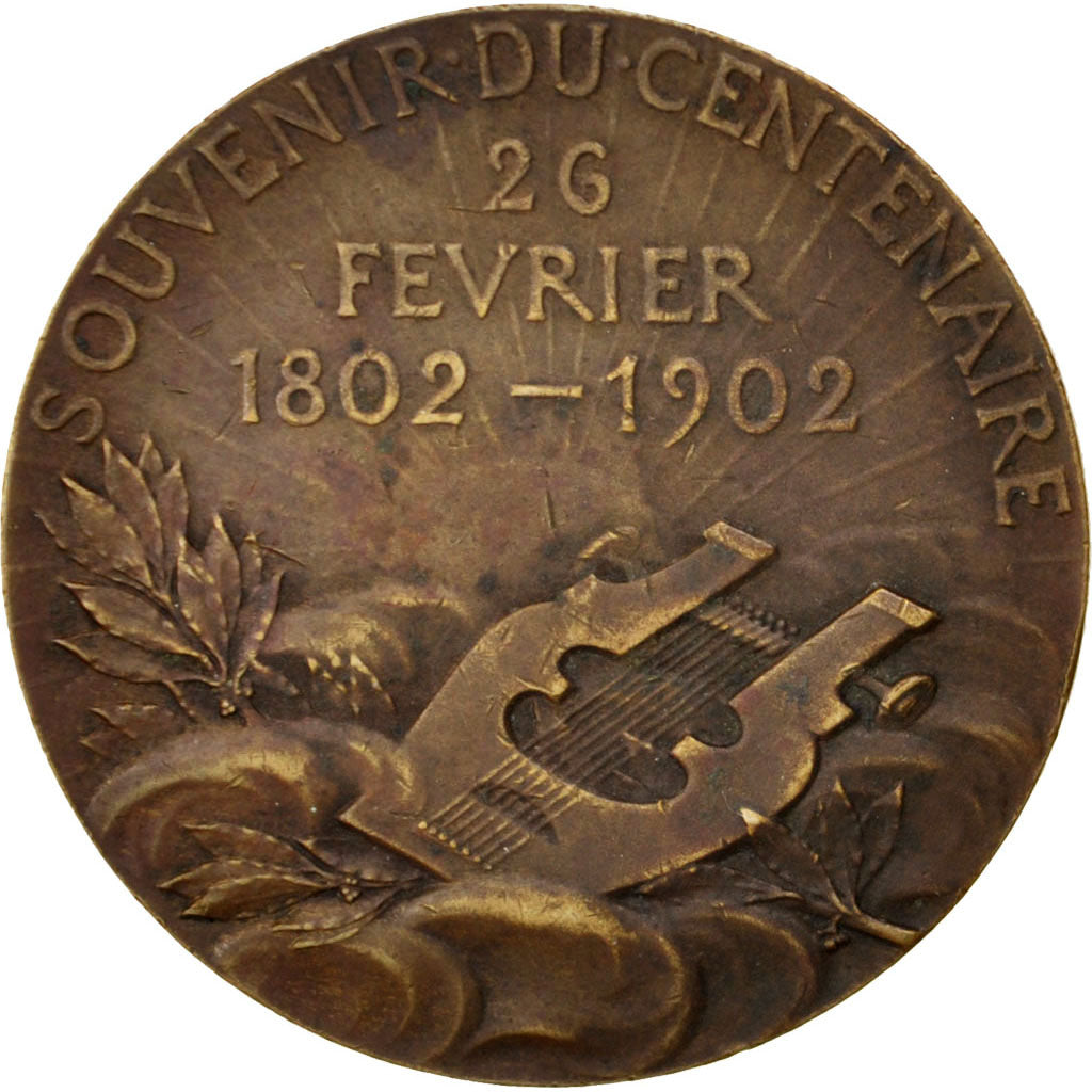 France, Medal, French Third Republic, Arts & Culture, 1902, Chaplain, AU(50-53)