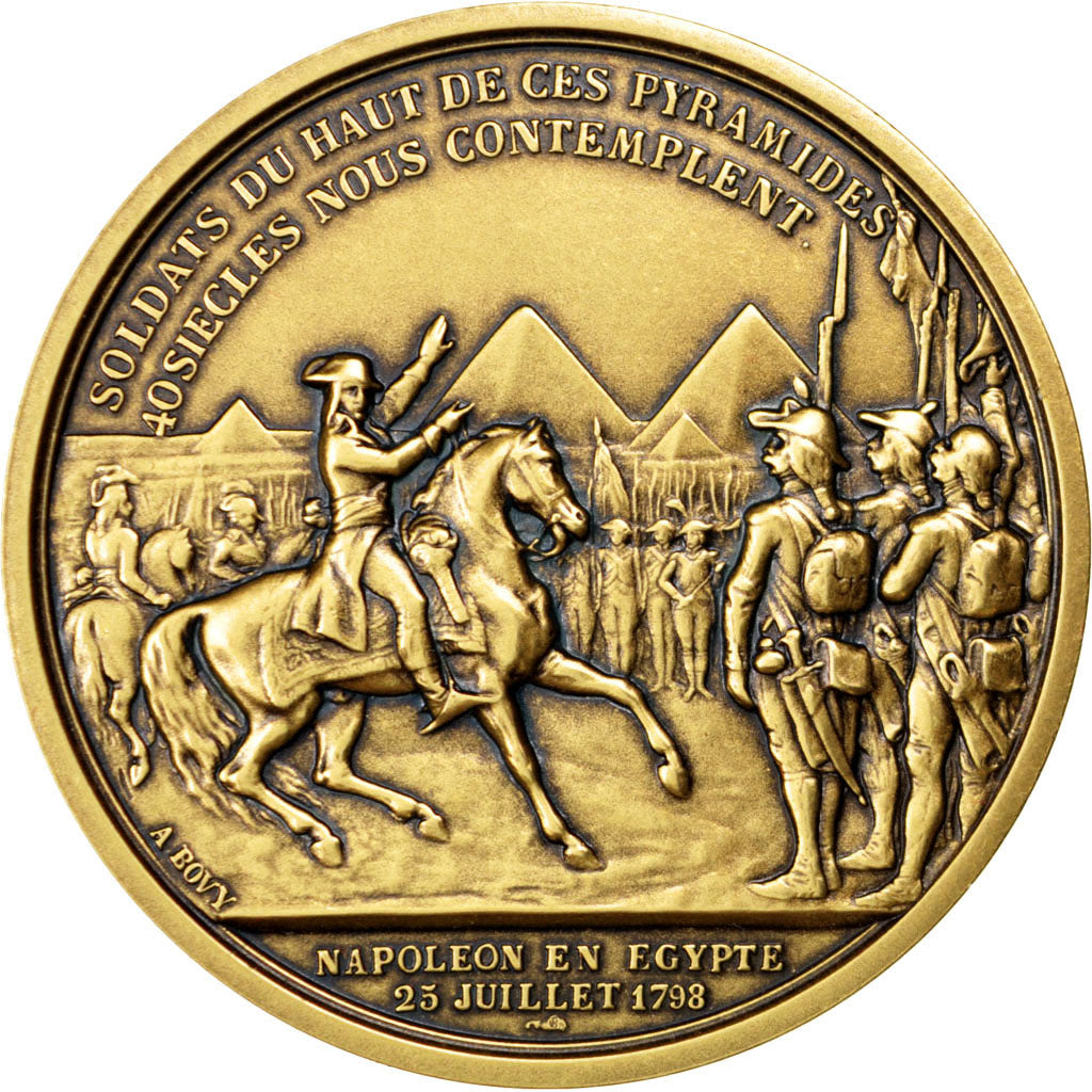 FRANCE, History, First French Empire, Medal, MS(65-70), Bovy, Bronze, 41, 40.10