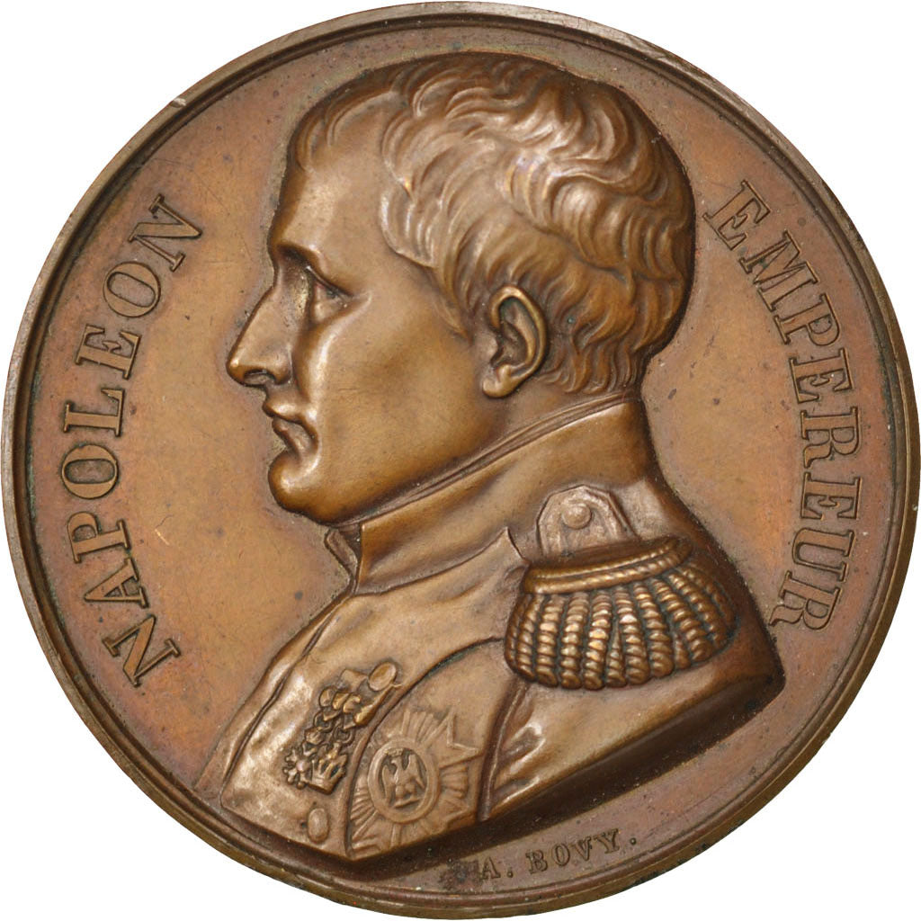 FRANCE, History, First French Empire, Medal, 1840, AU(55-58), Bovy, Copper, 41,.