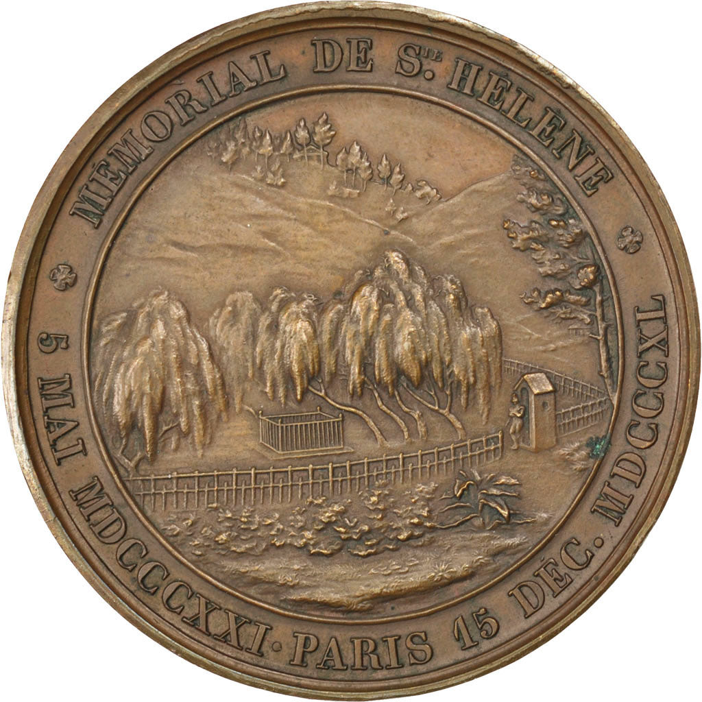FRANCE, History, First French Empire, Medal, 1840, AU(55-58), Bovy, Copper, 41,.