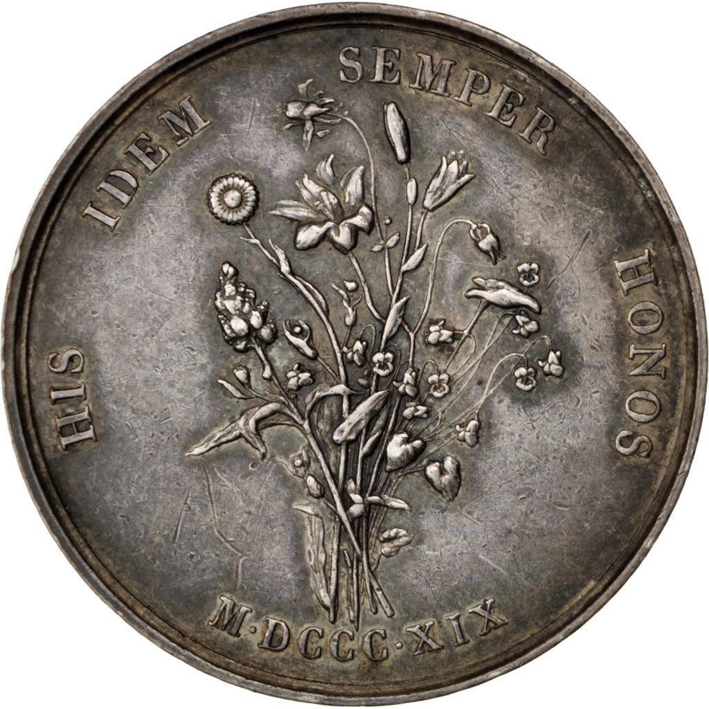 Francia, Medal, Louis XVIII, Arts & Culture, 1819, Dubois.E, SPL-, Argento