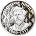 Tsjecho-Slowakije, Medaille, Alphonse Mucha, One Troy Ounce Silver Proof, Arts &