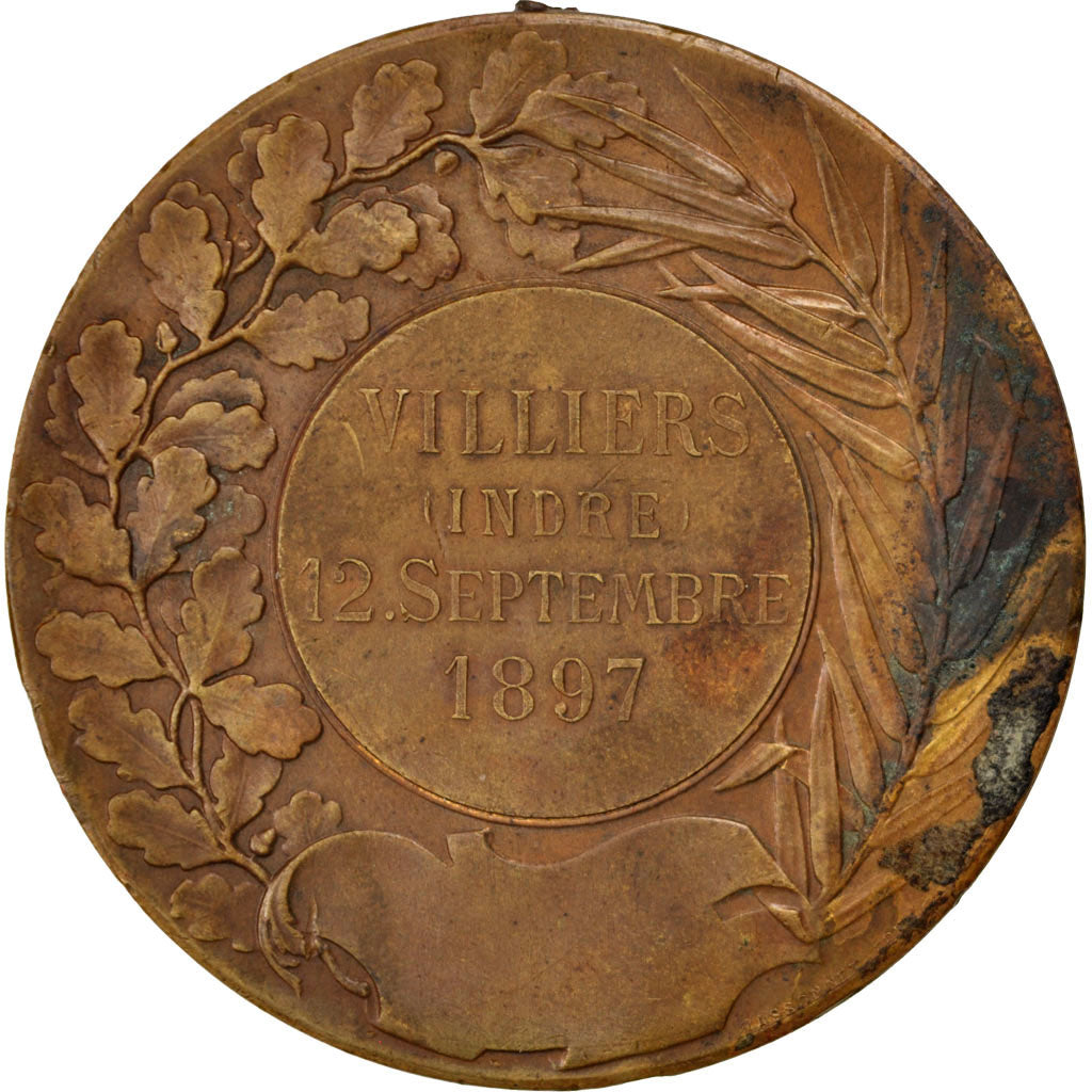 FRANCE, Sports & leisure, French Third Republic, Medal, 1897, VF(30-35),...