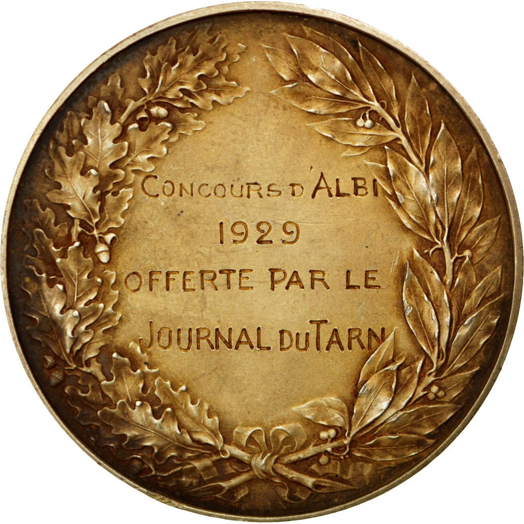 FRANCE, Sports & leisure, French Third Republic, Medal, 1929, AU(50-53),...