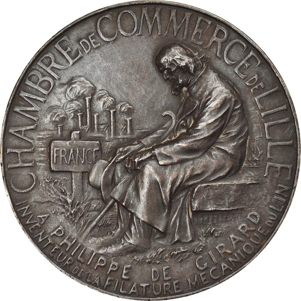 France, Medal, Chambre de Commerce de Lille, Business & industry, Lefebvre