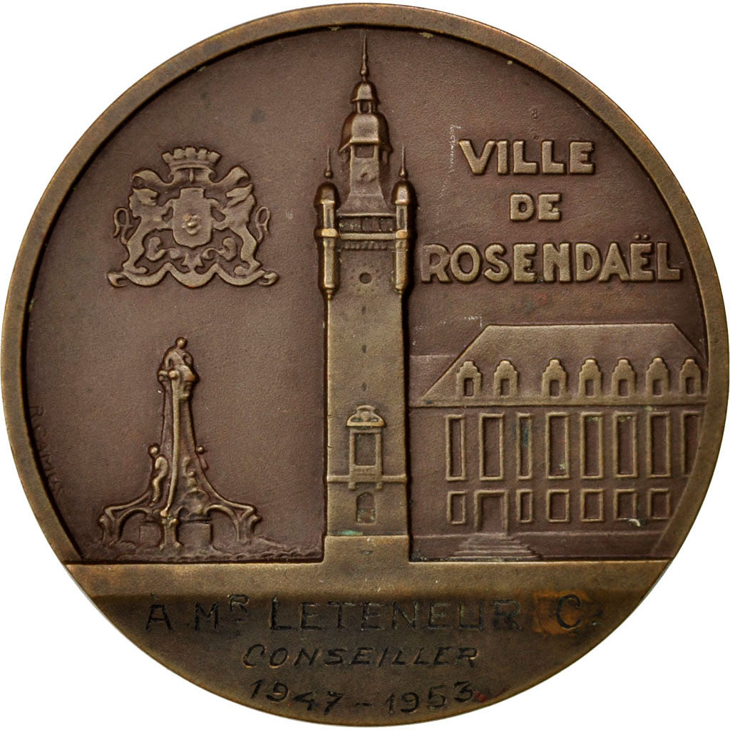 France, Medal, French Fourth Republic, Politics, Society, War, 1953, Cariat