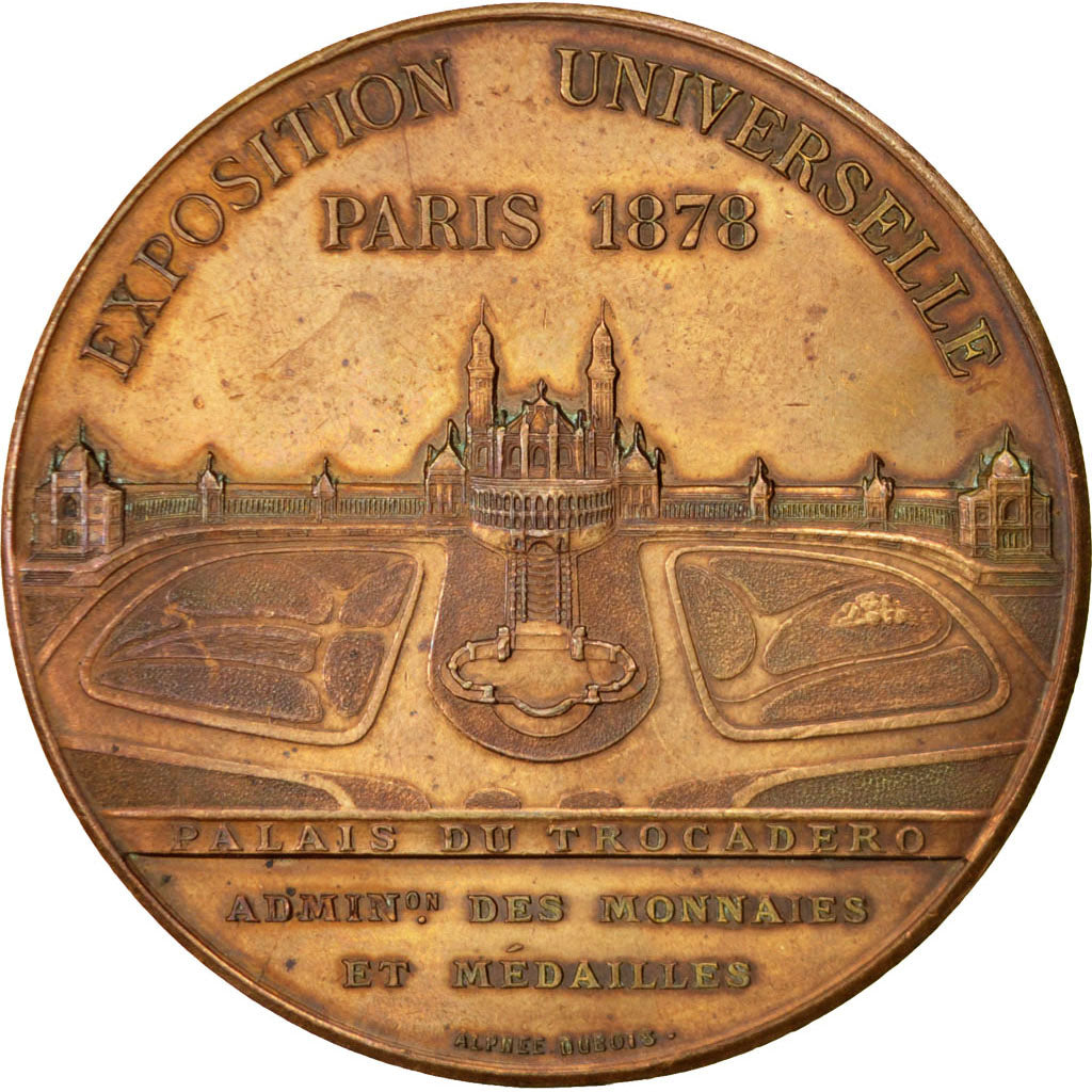FRANCE, Sciences & Technologies, French Third Republic, Medal, 1878, AU(55-58),.